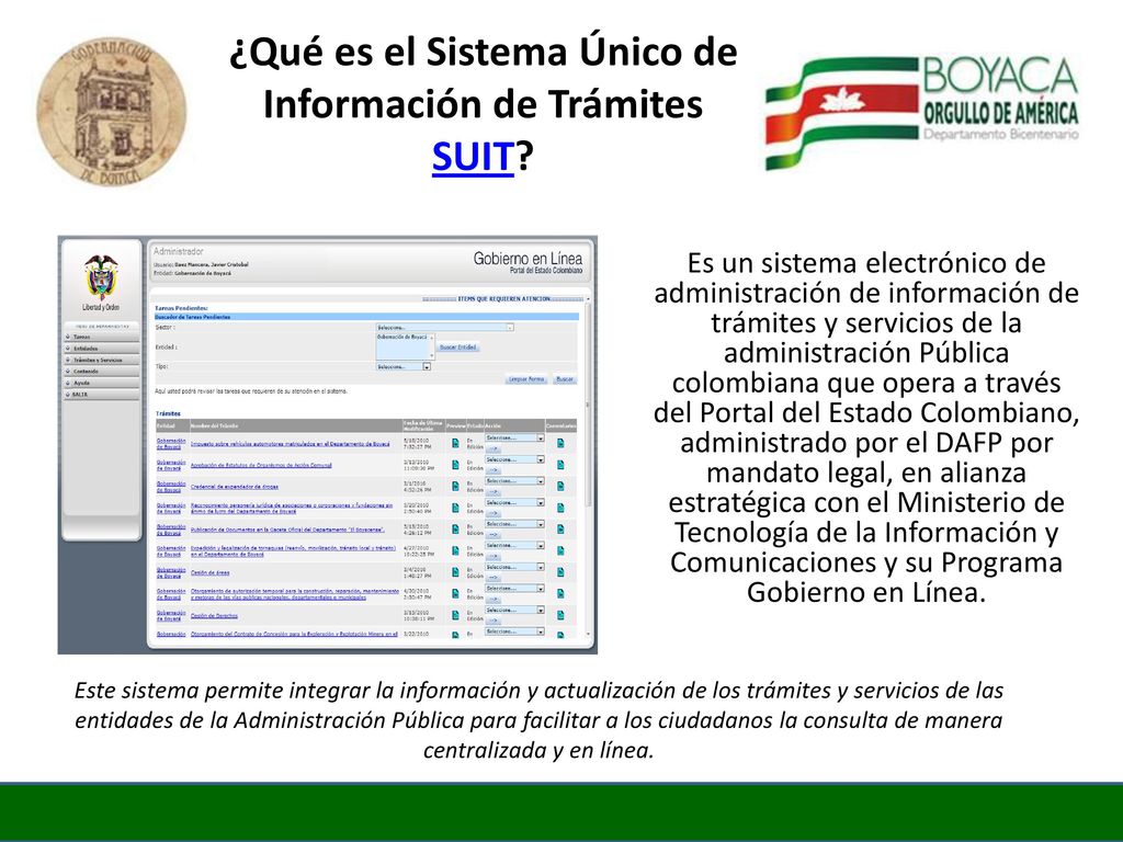 ¿Qué es el Sistema Único de Información de Trámites SUIT
