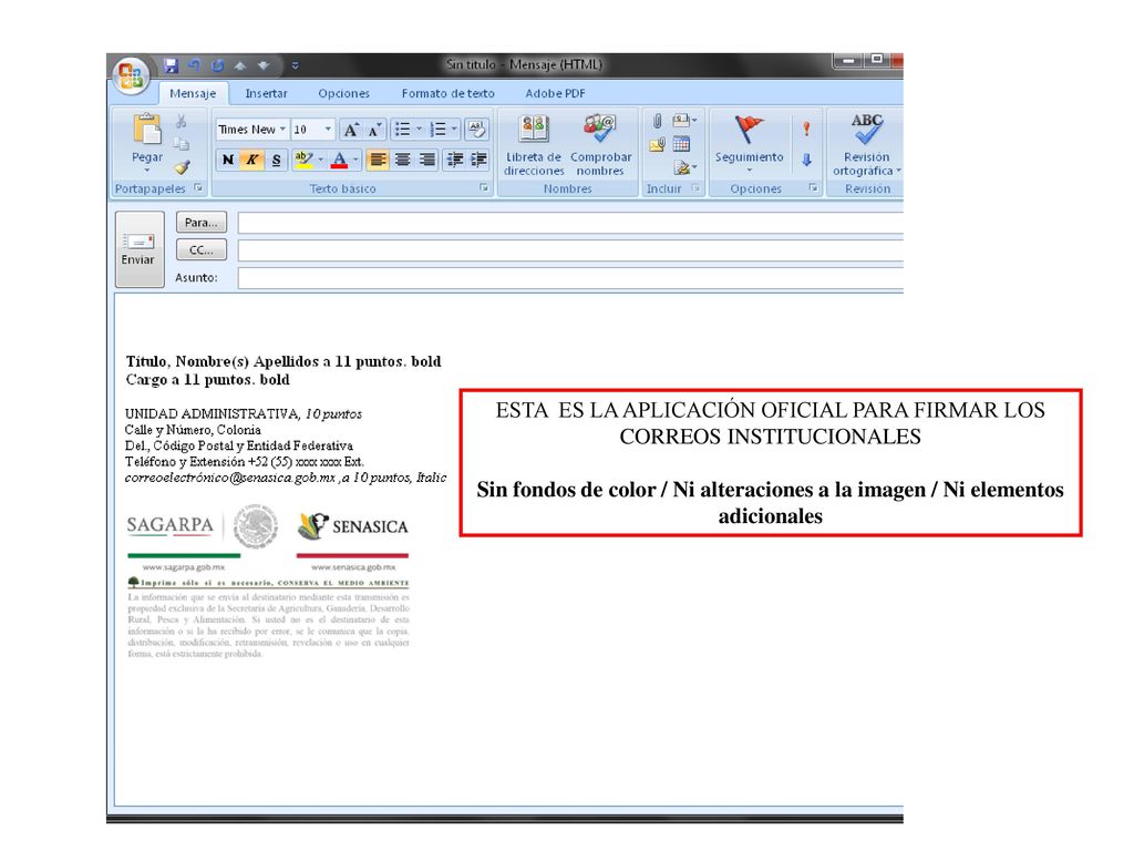 ESTA ES LA APLICACIÓN OFICIAL PARA FIRMAR LOS CORREOS INSTITUCIONALES