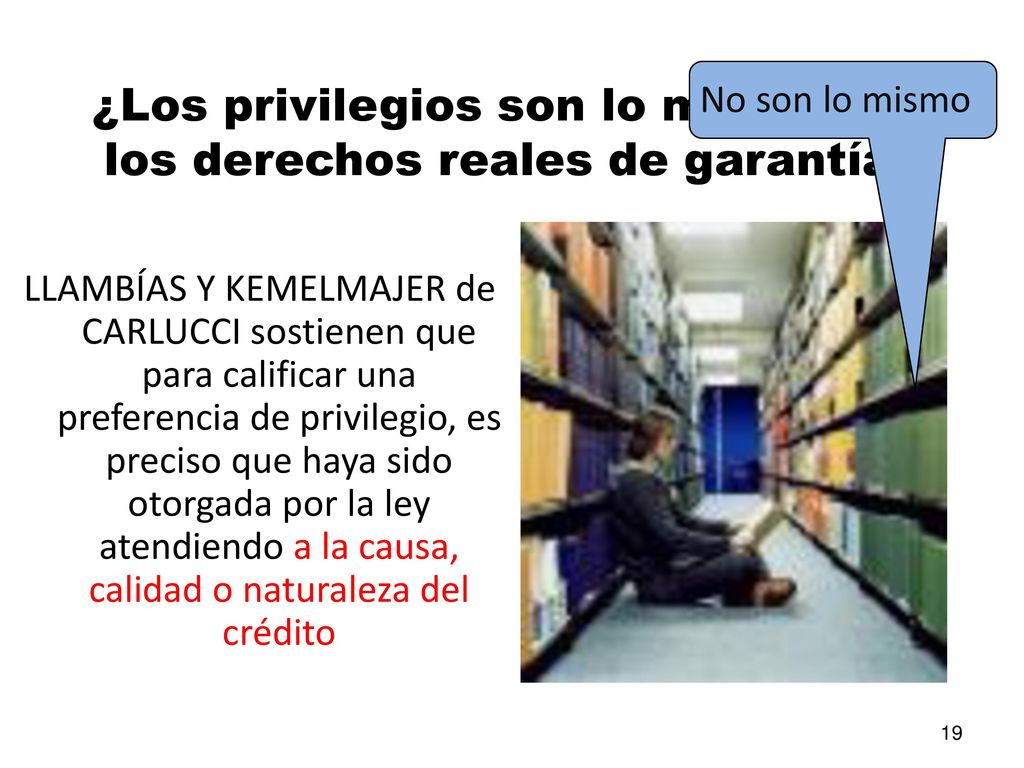 ¿Los privilegios son lo mismo que los derechos reales de garantía