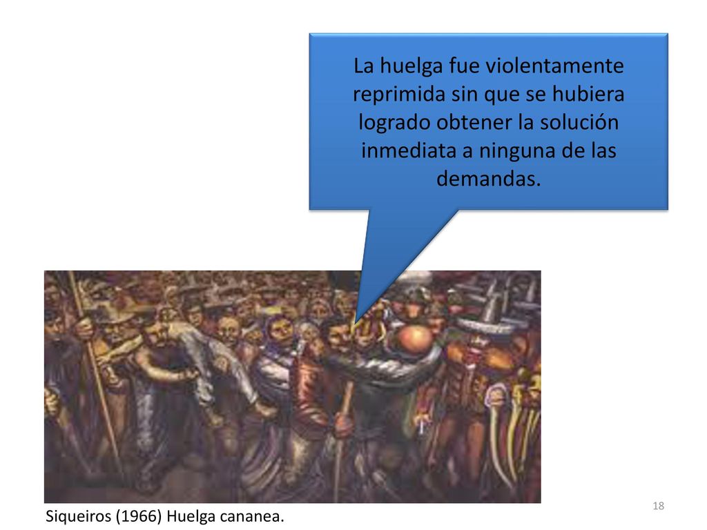 La huelga fue violentamente reprimida sin que se hubiera logrado obtener la solución inmediata a ninguna de las demandas.