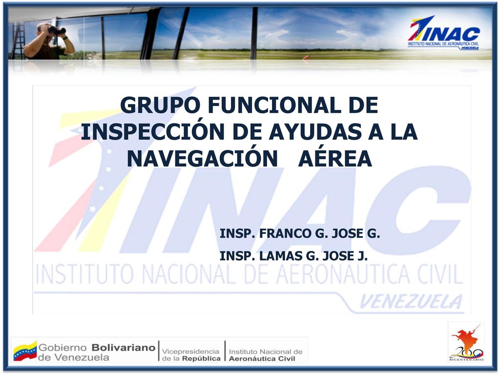 GRUPO FUNCIONAL DE INSPECCIÓN DE AYUDAS A LA NAVEGACIÓN AÉREA