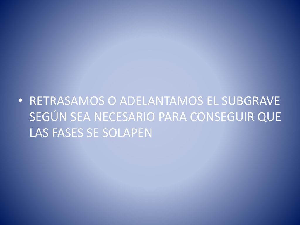 RETRASAMOS O ADELANTAMOS EL SUBGRAVE SEGÚN SEA NECESARIO PARA CONSEGUIR QUE LAS FASES SE SOLAPEN