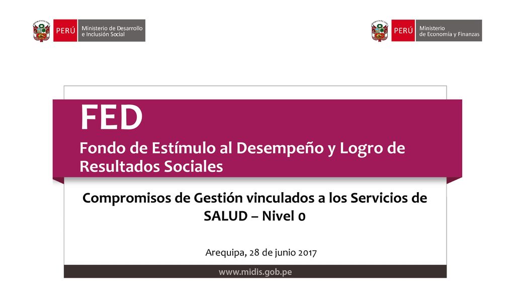 FED Fondo de Estímulo al Desempeño y Logro de Resultados Sociales