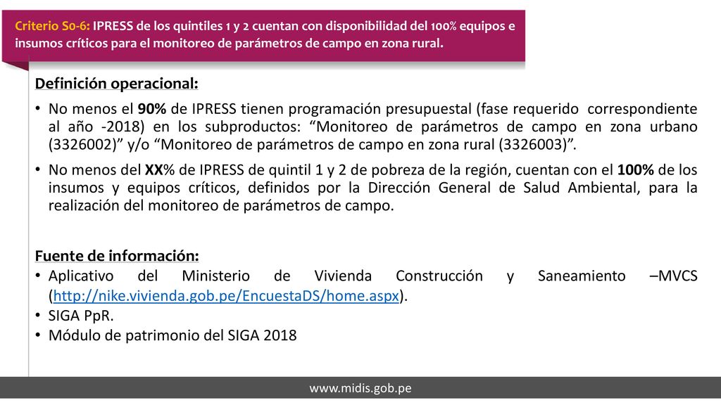 Criterio S0-5: IPRESS programan, disponen y realizan sesiones demostrativas de alimentos