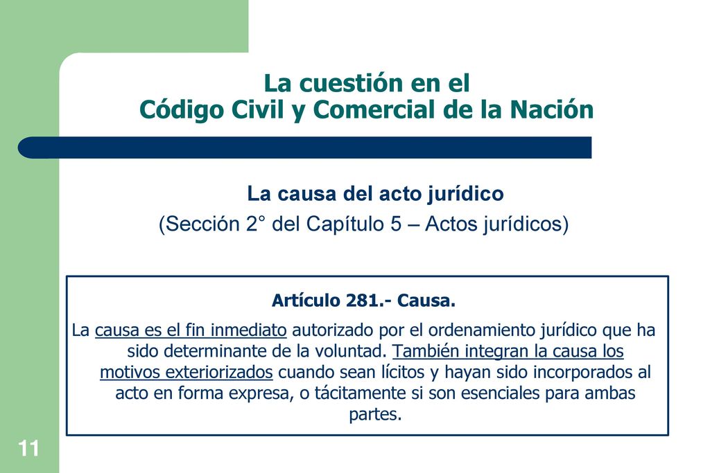 La cuestión en el Código Civil y Comercial de la Nación