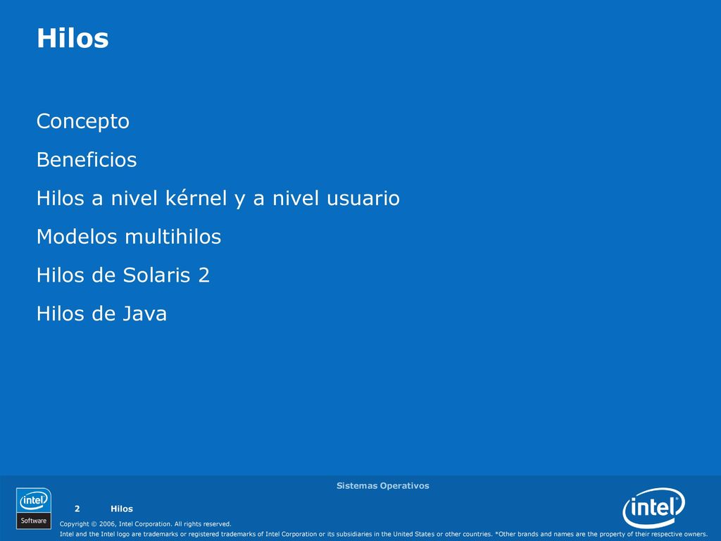 Hilos Concepto Beneficios Hilos a nivel kérnel y a nivel usuario