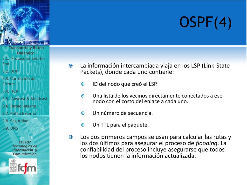 Transporte y Ruteo Dinámico Tecnologías de Información y Comunicación