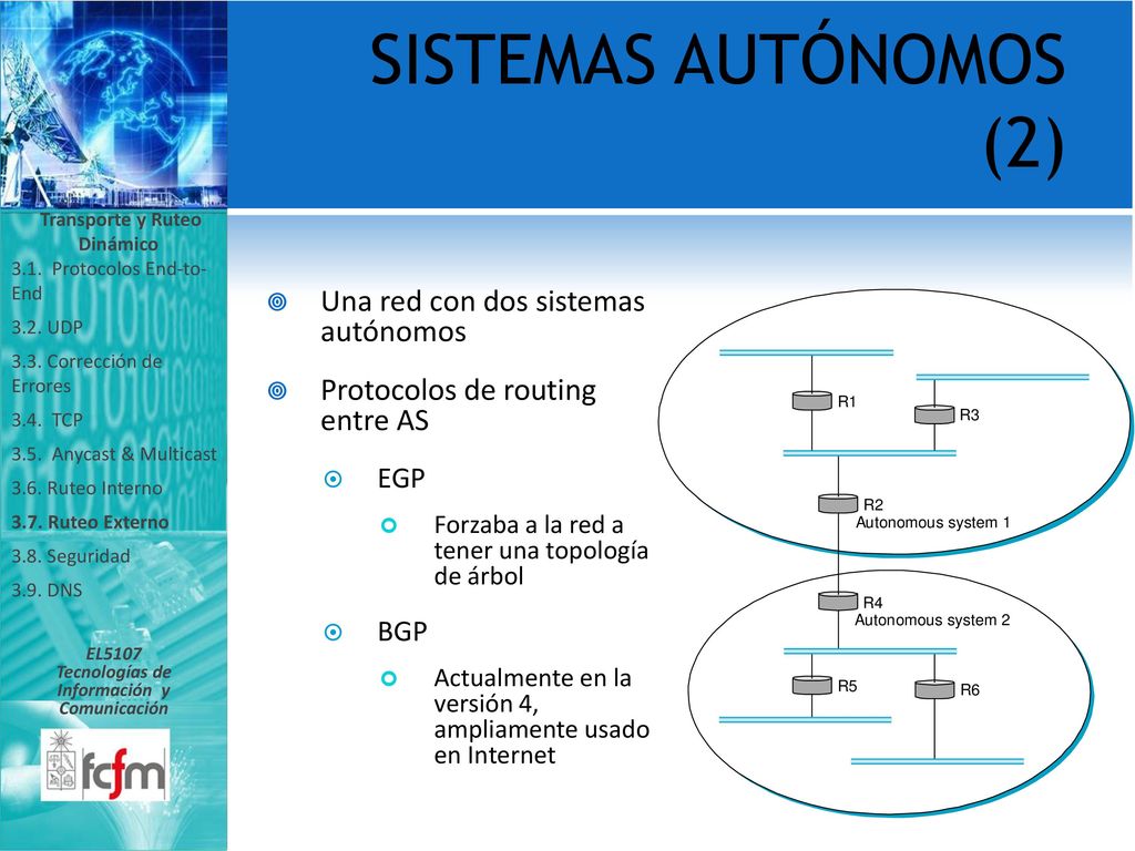 Transporte y Ruteo Dinámico Tecnologías de Información y Comunicación