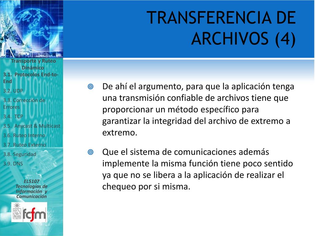 Transporte y Ruteo Dinámico Tecnologías de Información y Comunicación