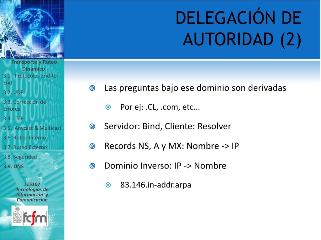 Transporte y Ruteo Dinámico Tecnologías de Información y Comunicación