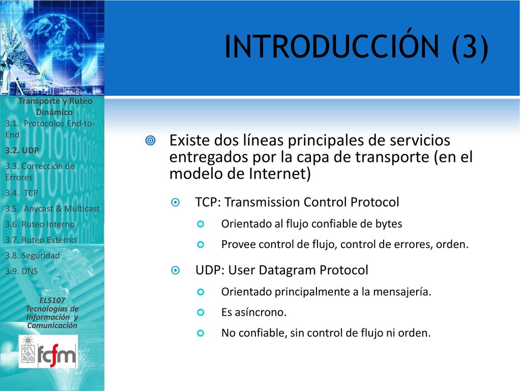 Transporte y Ruteo Dinámico Tecnologías de Información y Comunicación