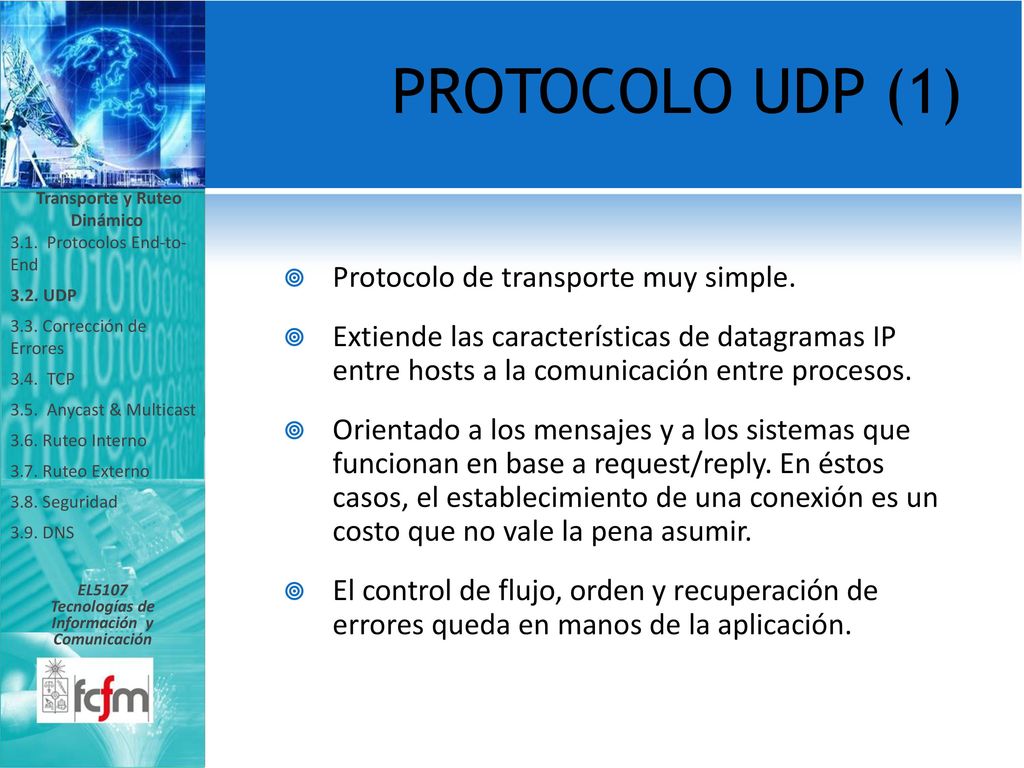 Transporte y Ruteo Dinámico Tecnologías de Información y Comunicación