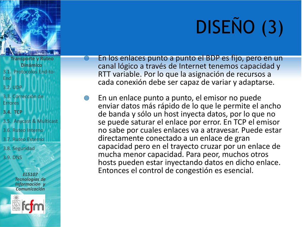 Transporte y Ruteo Dinámico Tecnologías de Información y Comunicación