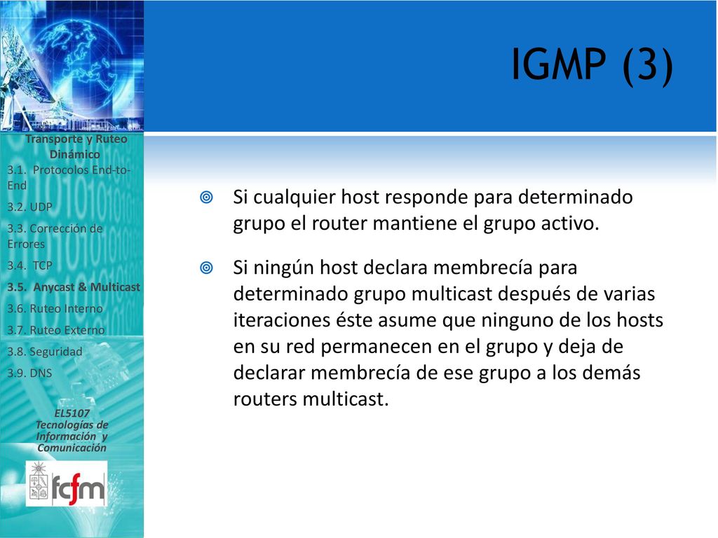 Transporte y Ruteo Dinámico Tecnologías de Información y Comunicación