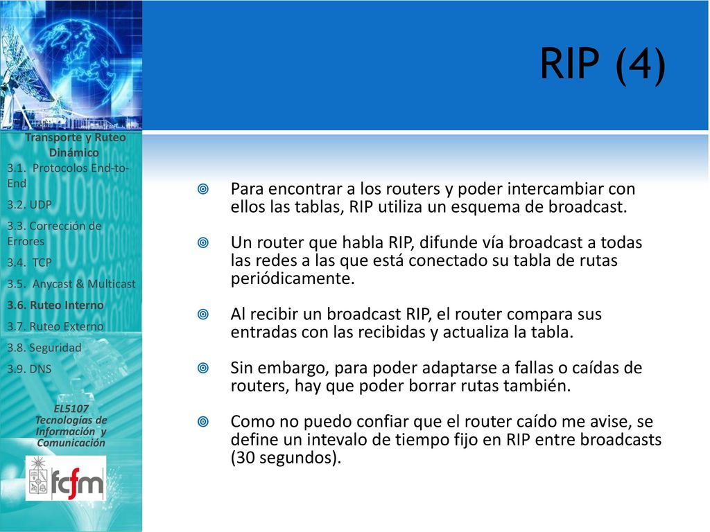 Transporte y Ruteo Dinámico Tecnologías de Información y Comunicación