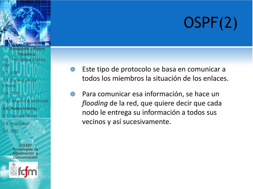 Transporte y Ruteo Dinámico Tecnologías de Información y Comunicación