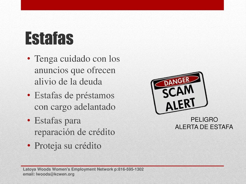 Estafas Tenga cuidado con los anuncios que ofrecen alivio de la deuda