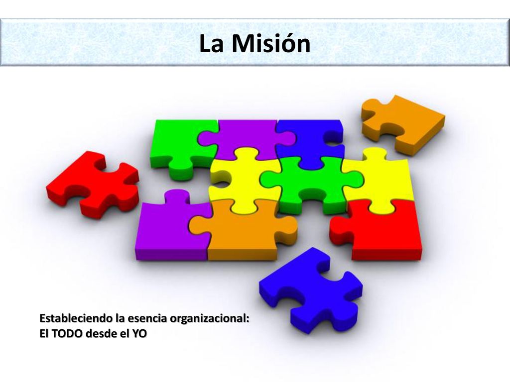 La Misión Estableciendo la esencia organizacional: El TODO desde el YO