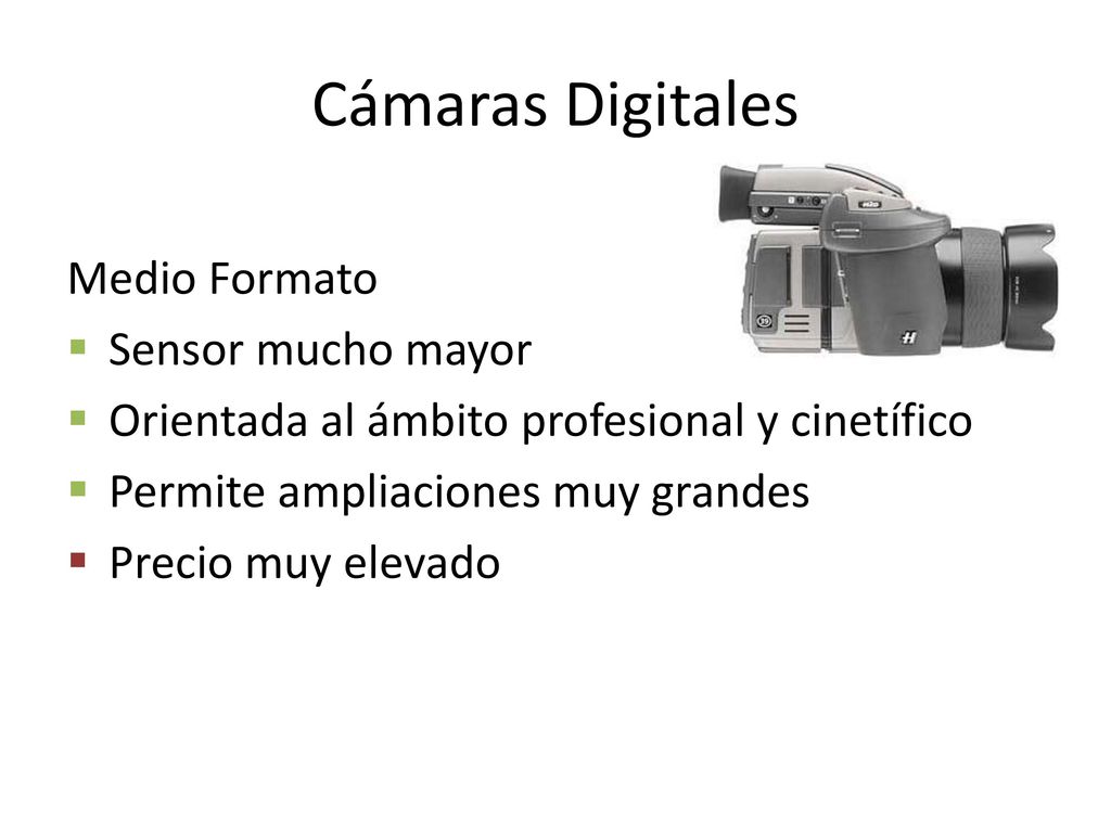 Cámaras Digitales Medio Formato Sensor mucho mayor