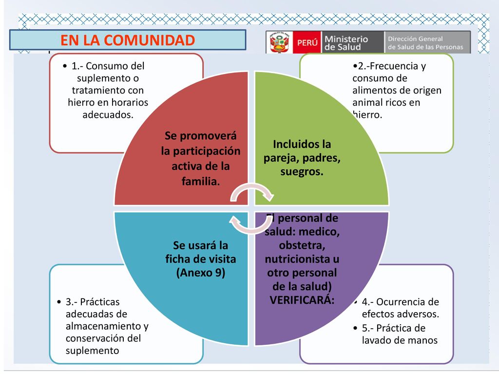 EN LA COMUNIDAD Se promoverá la participación activa de la familia.