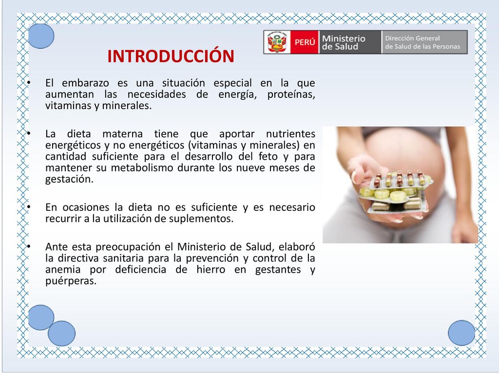 INTRODUCCIÓN El embarazo es una situación especial en la que aumentan las necesidades de energía, proteínas, vitaminas y minerales.