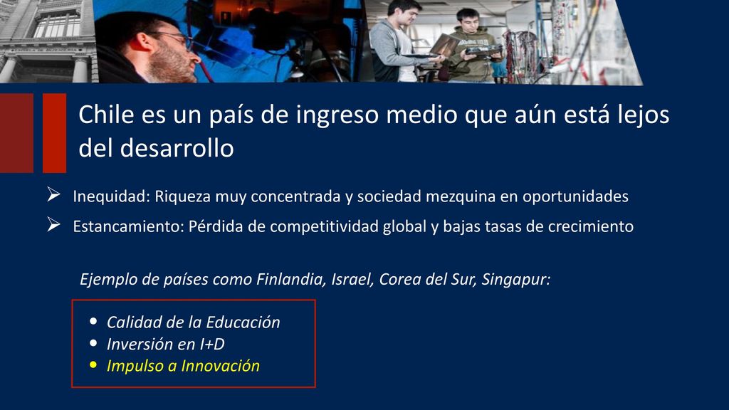 Chile es un país de ingreso medio que aún está lejos del desarrollo