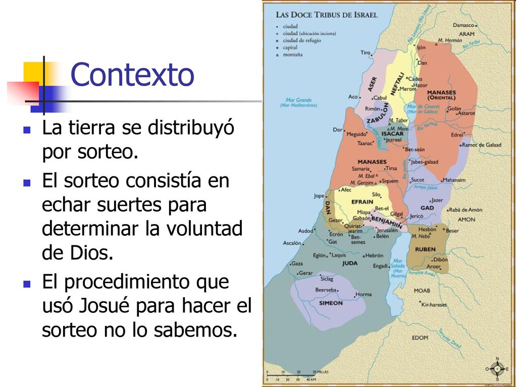 Contexto La tierra se distribuyó por sorteo.