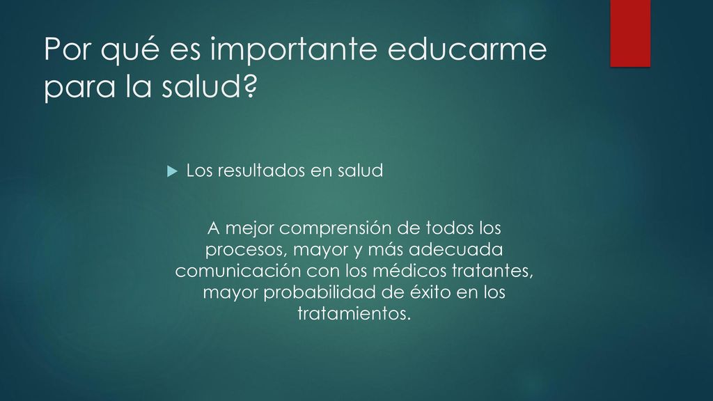 Por qué es importante educarme para la salud