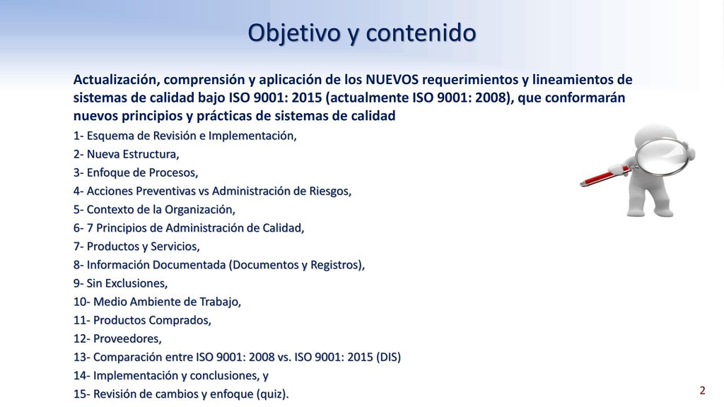 ...Requerimientos de ISO 9001: 2015 a partir de ISO 9001: