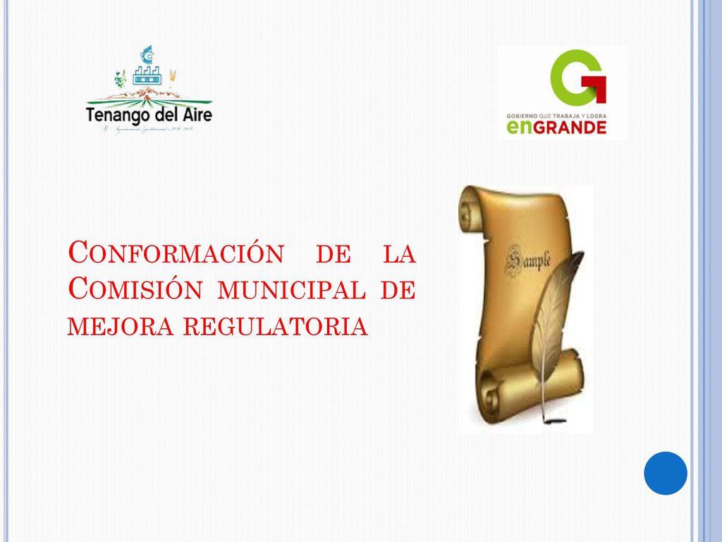 Conformación de la Comisión municipal de mejora regulatoria