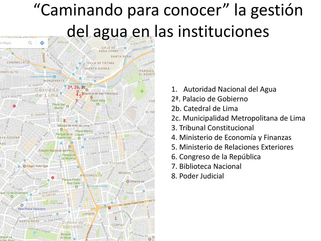 Caminando para conocer la gestión del agua en las instituciones