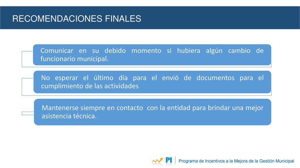 Programa de Incentivos a la Mejora de la Gestión Municipal