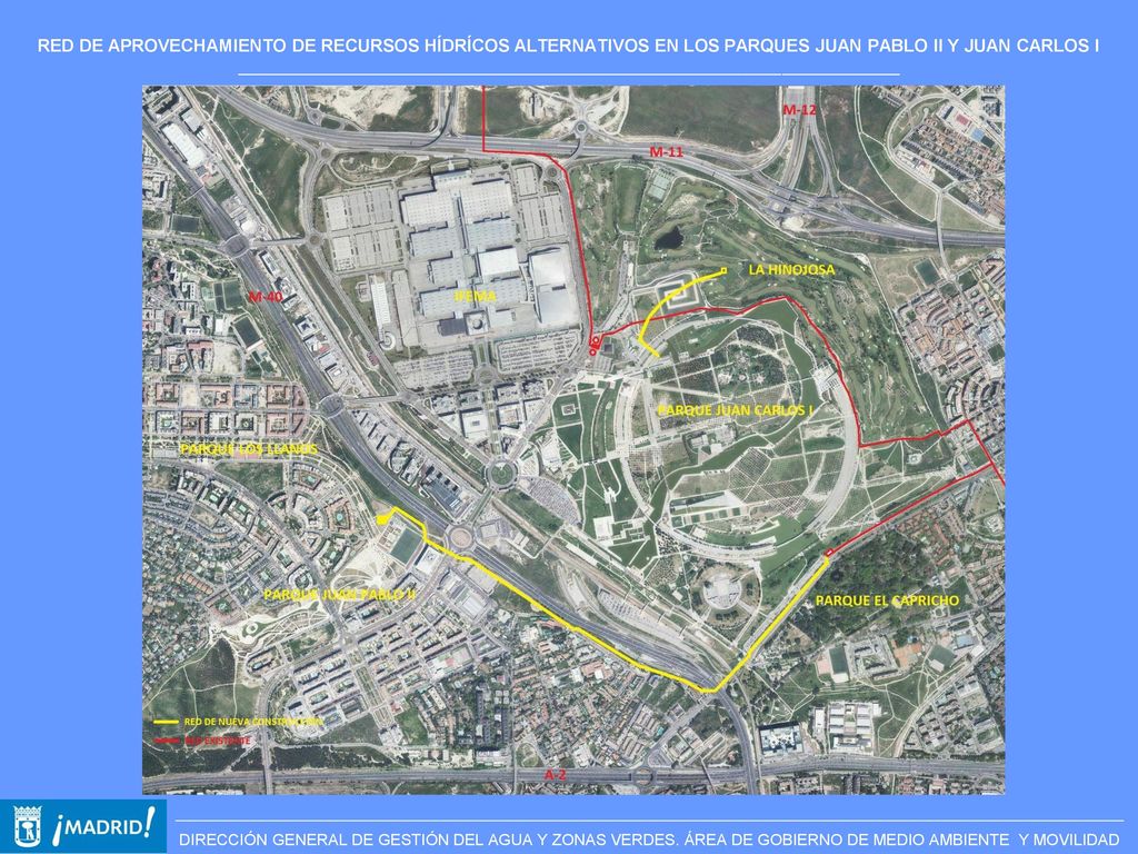 RED DE APROVECHAMIENTO DE RECURSOS HÍDRÍCOS ALTERNATIVOS EN LOS PARQUES JUAN PABLO II Y JUAN CARLOS I