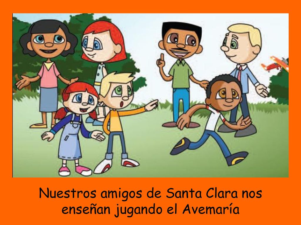 Nuestros amigos de Santa Clara nos enseñan jugando el Avemaría