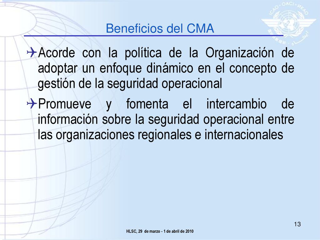 HLSC, 29 de marzo - 1 de abril de 2010