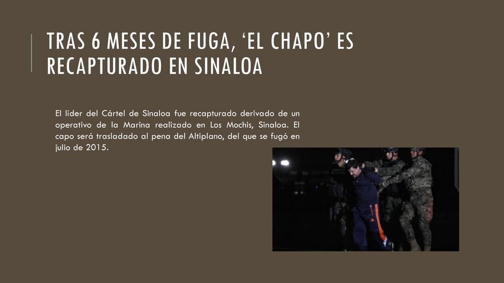 Tras 6 meses de fuga, ‘el Chapo’ es recapturado en Sinaloa