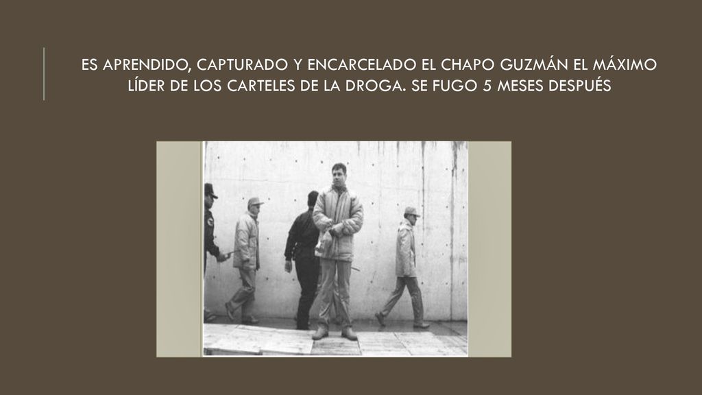 ES APRENDIDO, CAPTURADO Y ENCARCELADO EL CHAPO GUZMÁN EL MÁXIMO LÍDER DE LOS CARTELES DE LA DROGA.