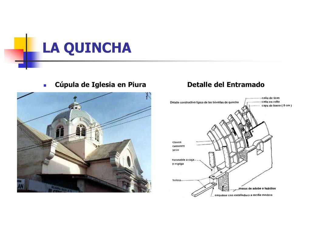 LA QUINCHA Cúpula de Iglesia en Piura Detalle del Entramado