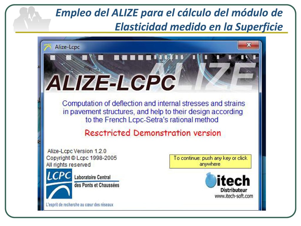 Empleo del ALIZE para el cálculo del módulo de Elasticidad medido en la Superficie