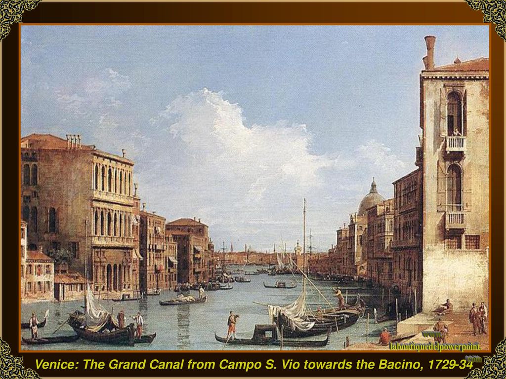 Venice: The Grand Canal from Campo S. Vio towards the Bacino,
