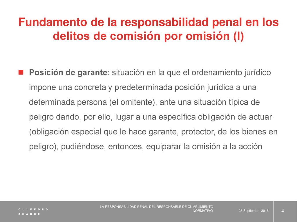 Fundamento de la responsabilidad penal en los delitos de comisión por omisión (I)