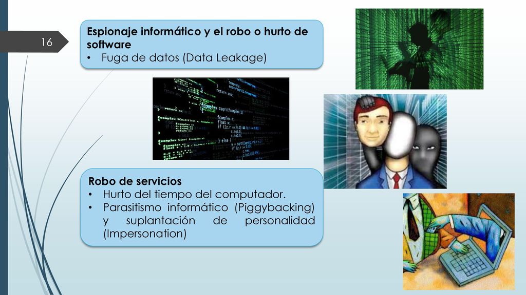 Espionaje informático y el robo o hurto de software
