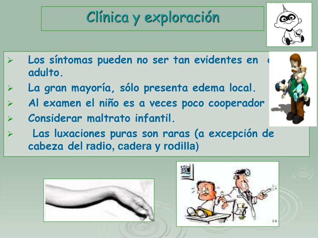 Clínica y exploración Los síntomas pueden no ser tan evidentes en el adulto. La gran mayoría, sólo presenta edema local.