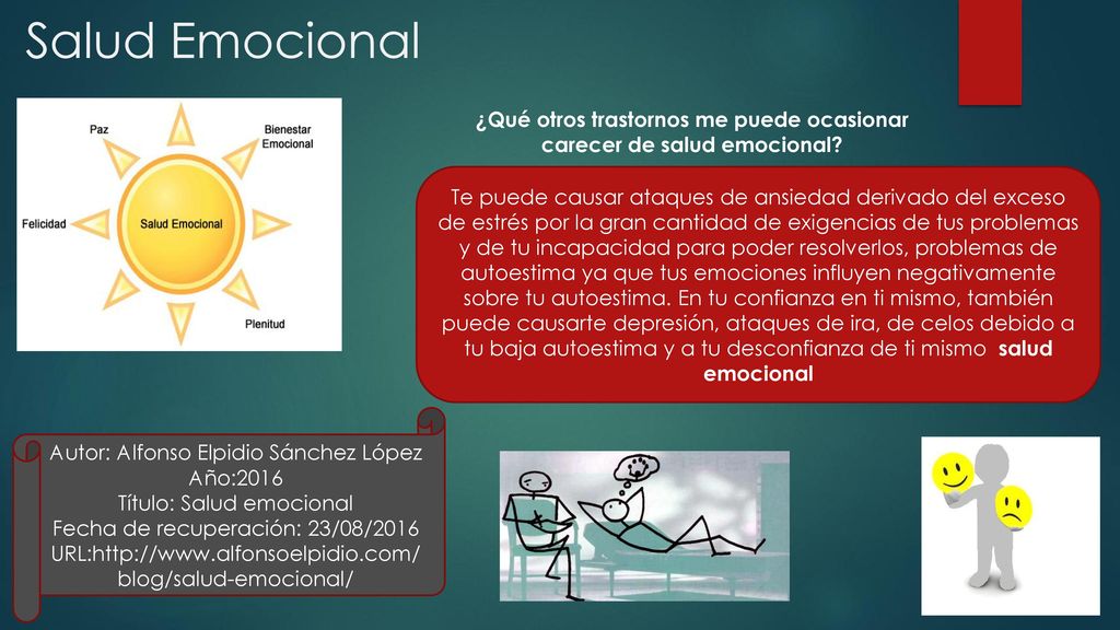 ¿Qué otros trastornos me puede ocasionar carecer de salud emocional
