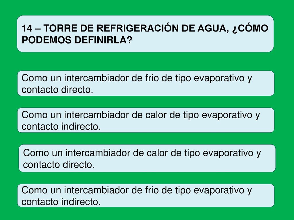 14 – TORRE DE REFRIGERACIÓN DE AGUA, ¿CÓMO PODEMOS DEFINIRLA