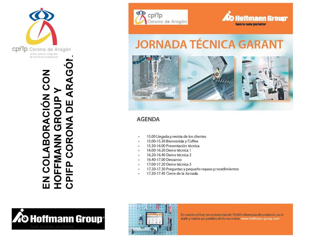 CPIFP CORONA DE ARAGÓN EN COLABORACIÓN CON HOFFMANN GROUP Y