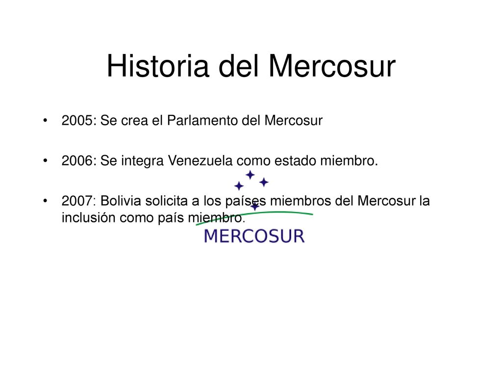 Historia del Mercosur 2005: Se crea el Parlamento del Mercosur