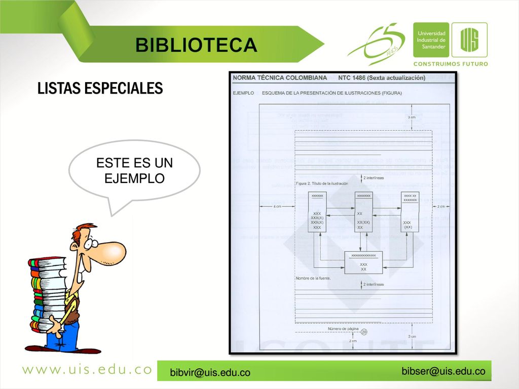 BIBLIOTECA LISTAS ESPECIALES ESTE ES UN EJEMPLO