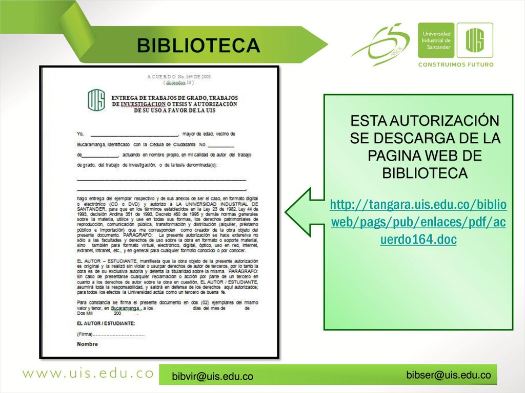 ESTA AUTORIZACIÓN SE DESCARGA DE LA PAGINA WEB DE BIBLIOTECA
