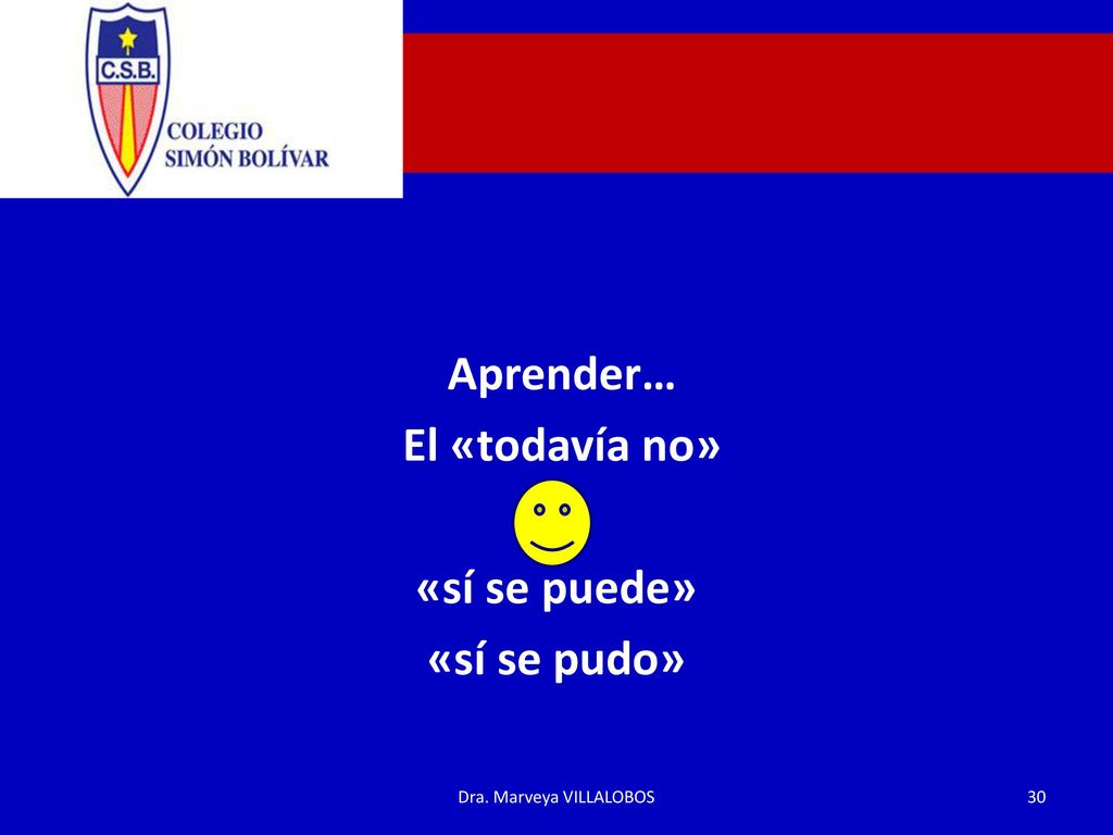 Aprender… El «todavía no» «sí se puede» «sí se pudo»